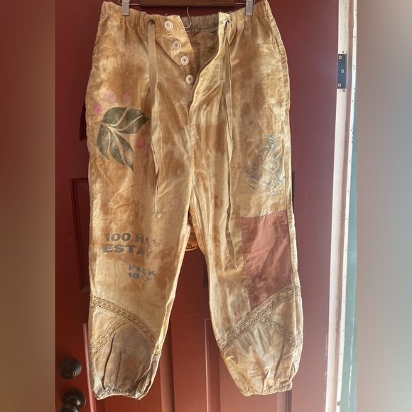 Free People Pants - Brand new FREE PEOPLE cotton balloon pant with button fly and elastic waist